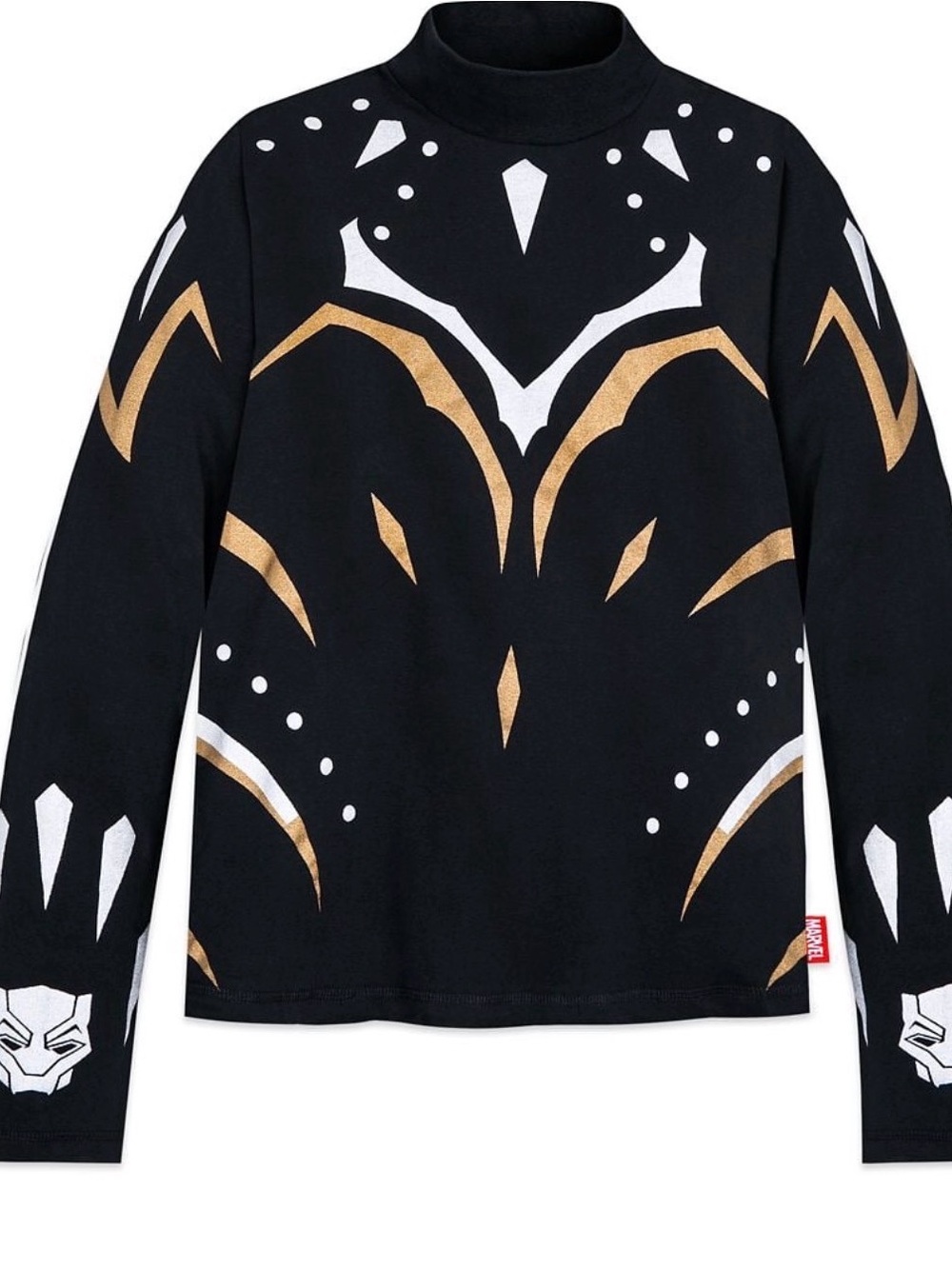 Disney Marvel Black Panther Wakanda Forever long sleeve metallic design